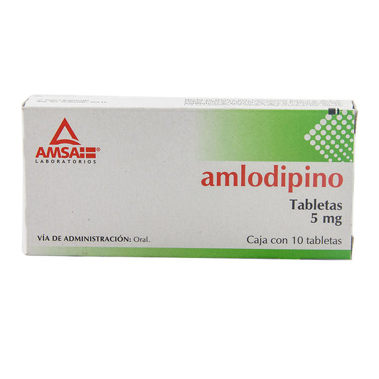 AMLODIPINO 5MG TABS C10