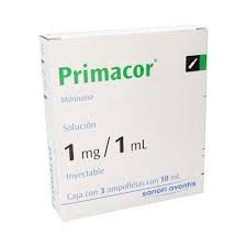 PRIMACOR 1MG/1ML SOL INY 3X10ML AMP