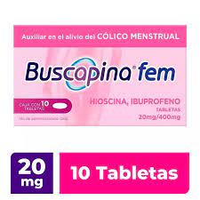 BUSCAPINA FEM 20/400MG 10 TAB