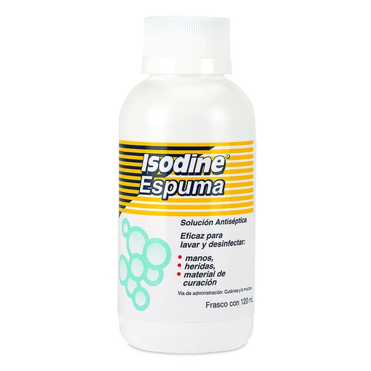ISODINE ESPUMA 8 G 120 ML SOL