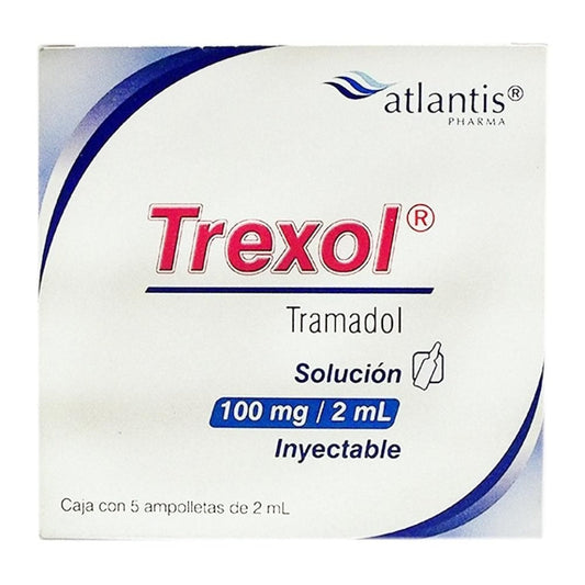 TREXOL INY. 100 MG. CAJA C/5 AMP. C/2 ML.