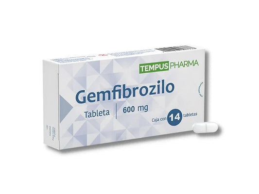 GEMFIBROZILO TAB 600 MG CAJA C14 (LOPID)