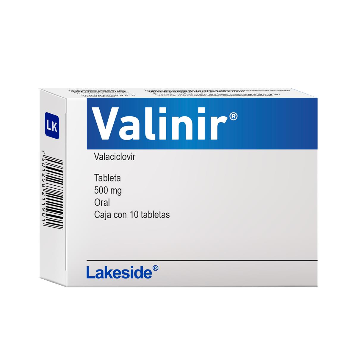 VALINIR 500 MG 10 CPR