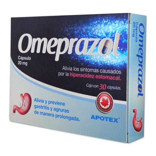 OMEPRAZOL OTC CAP. 20 MG. CAJA C/30