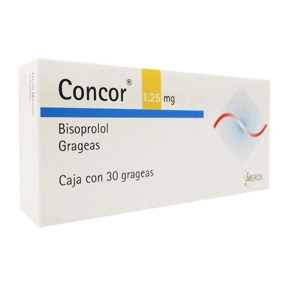 CONCOR 1.25MG 30 GRAG