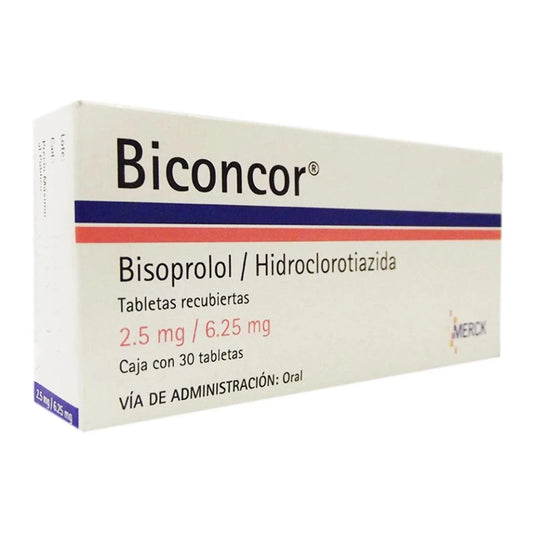 BICONCOR 2.5/6.25 MG 30 GRAG