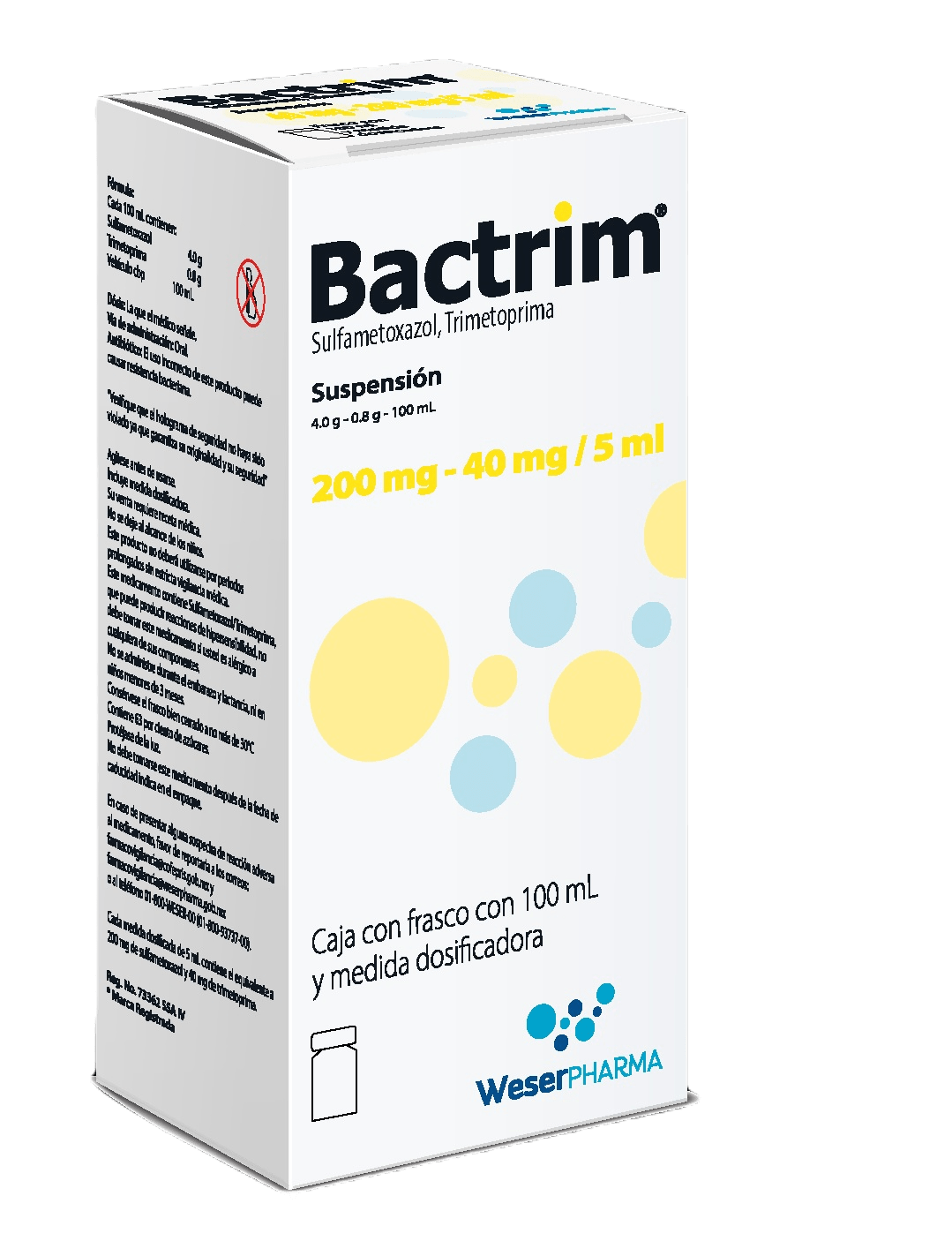 BACTRIM 200/40MG SUSP 100ML