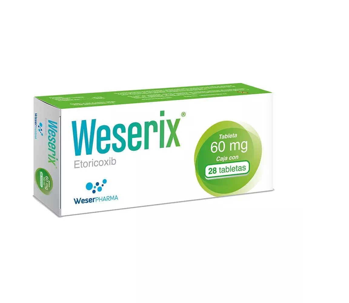 WESERIX 60 MG 28 TAB