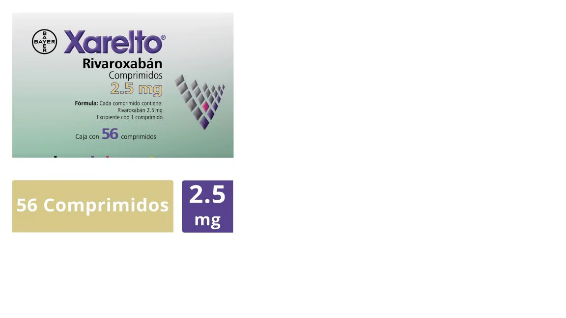 XARELTO 2.5 MG 56 CPR