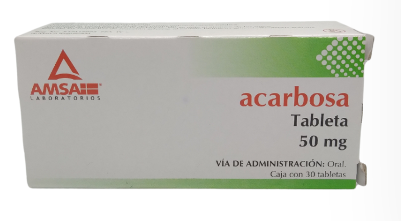 ACARBOSA 50MG 30TAB         LGEN