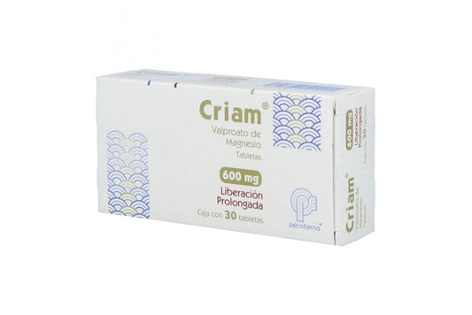 CRIAM 600 MG 30 TAB