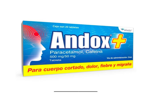 ANDOX T TAB. 500/50 MG. CAJA C/20