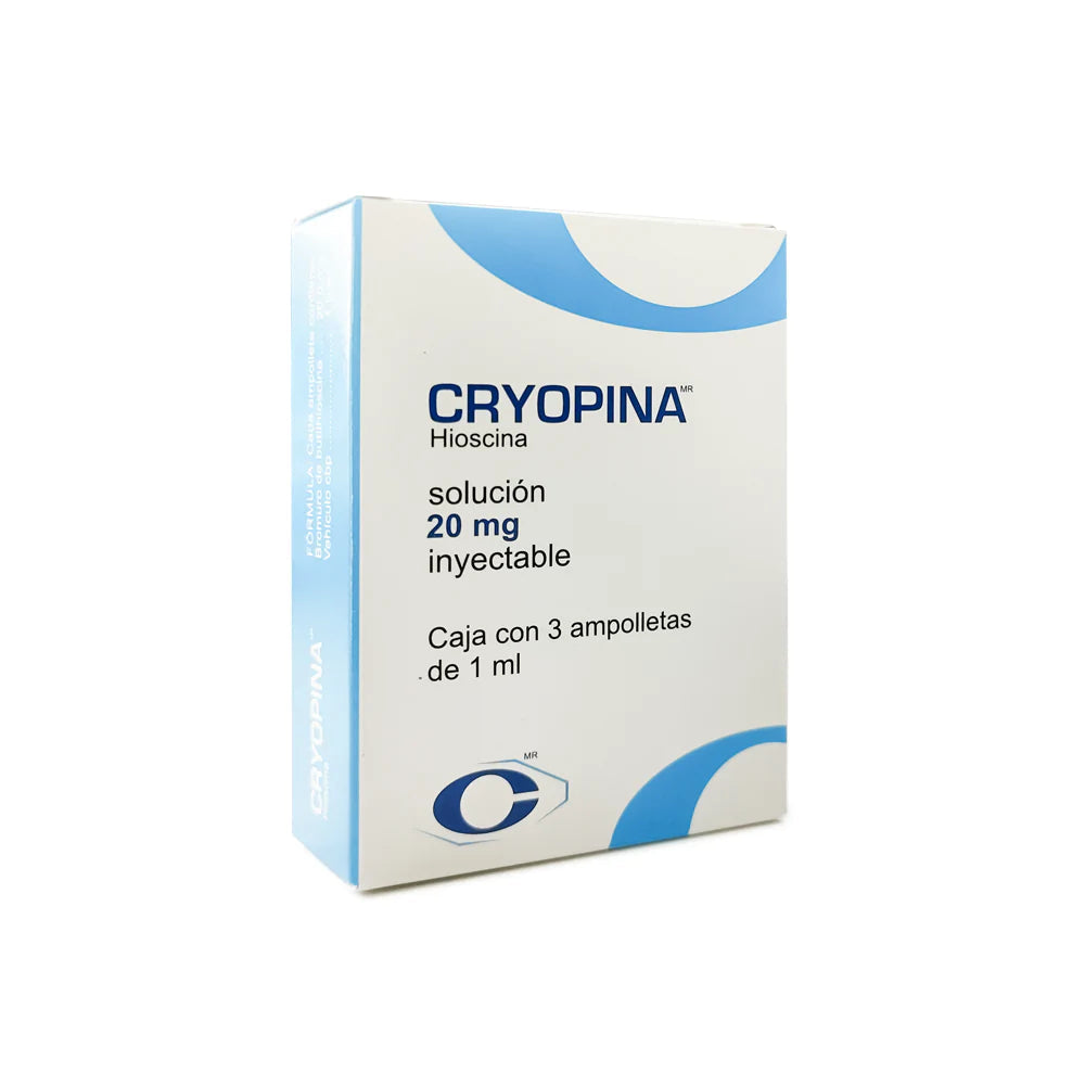 CRYOPINA INY 20 MG CAJA C3 AMP C1 ML