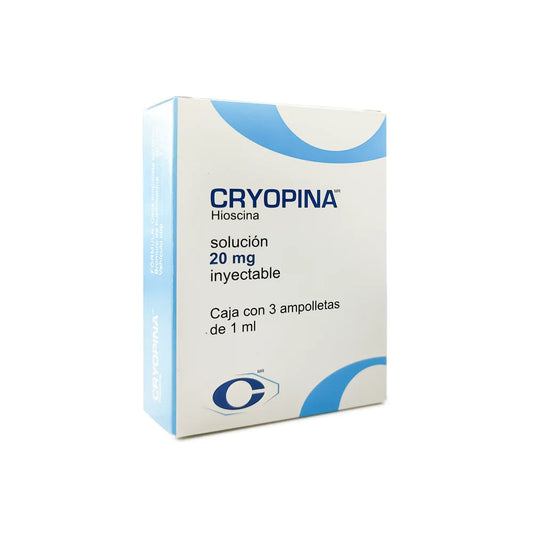 CRYOPINA INY 20 MG CAJA C3 AMP C1 ML