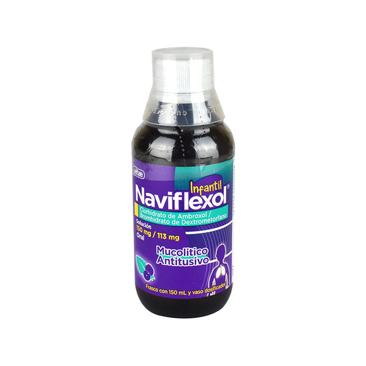 NAVIFLEXOL SOL INF. 150/113 MG FCO C150 ML(AMBROXOL/DEXTROMETORFANO)