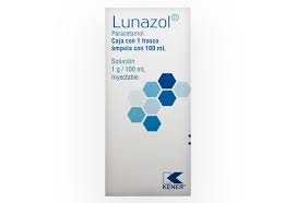 LUNAZOL 1G/100ML SOL INY FA