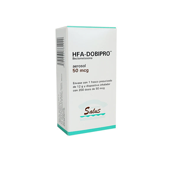 BECLOMETASONA AEROSOL 50 MCG ENV. CFCO PRES. DE 12 G INHALADOR C200 DOSIS (HFA- DOBIPRO)