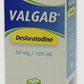 VALGAB JBE. CAJA C/FCO. C/60 ML. C/PIPETA DOSIFICADORA