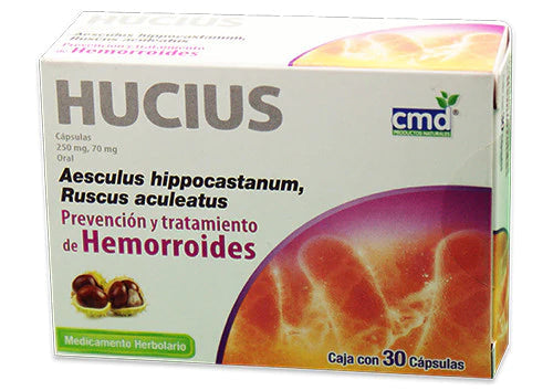 HUCIUS 30 CAPS 250/70 MG