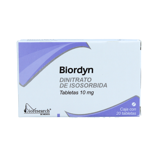 BIORDYN TAB 10 MG CAJA C20