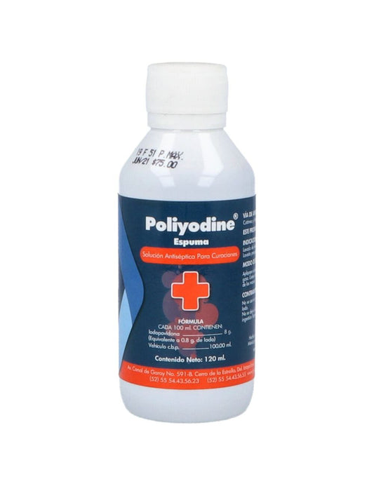 POLIYODINE ESPUMA EMQ 8G SOL 120ML