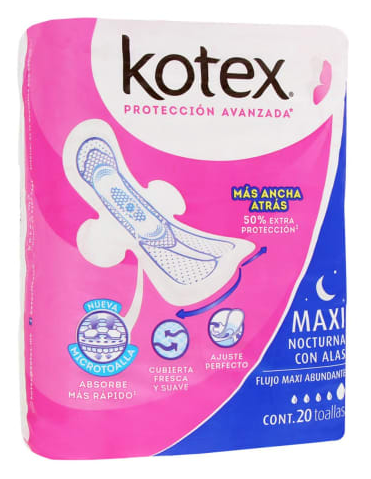 TAS SANIT KOTEX MAXI NOC C/A 20