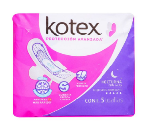 TAS SANIT KOTEX NAT FLEX NOCT C/5