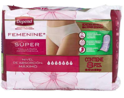 TAS SANIT DEPEND FEMENI SUPER C/8