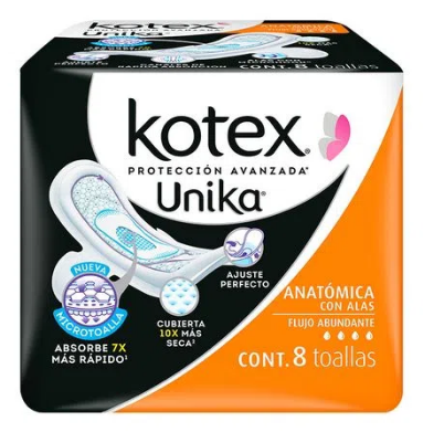 TAS SANIT KOTEX UNIK ANAT U-S C/8