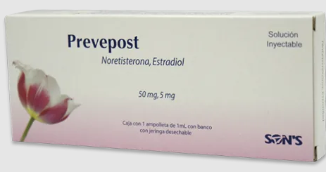 PREVEPOST INY. 50/5 MG. CAJA C/1 AMP. C/1 ML. Y JERINGA