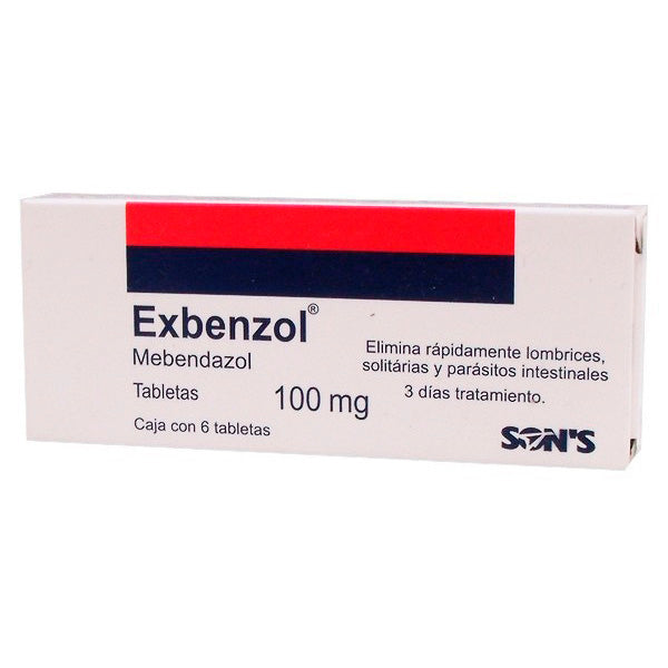 EXBENZOL (MEBENDAZOL 100MG) 6TABS