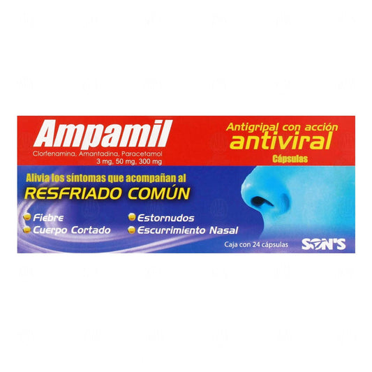 AMPAMIL 24 CAPS 50/3/300 MG