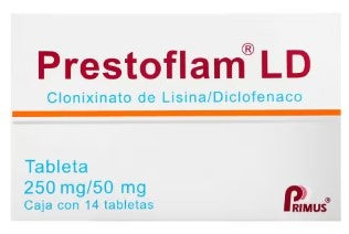 PRESTOFLAM LD250/50 MG TAB 14