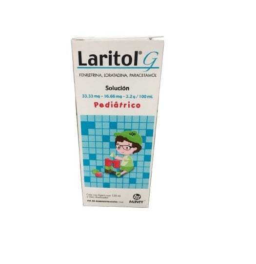 LARITOL G SOL. CAJA C/FCO. C/120 ML.