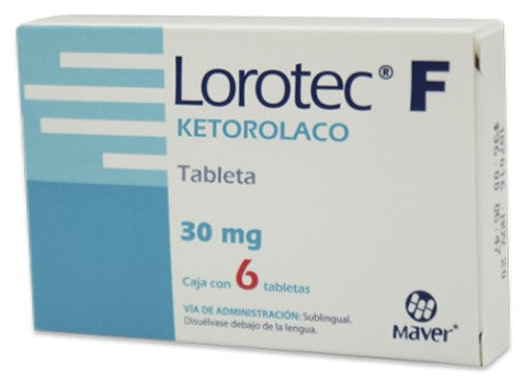 KETOROLACO 30MG 6 TAB SUB   LGEN