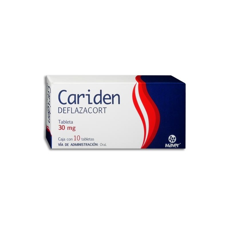 CARIDEN TAB 30 MG CAJA C10