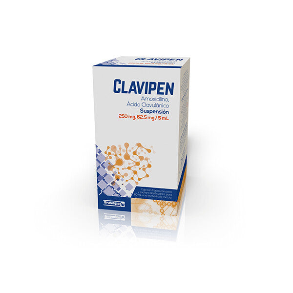 CLAVIPEN SUSP. 250/62.5 MG. CAJA C/FCO. C/PVO. P/60 ML.