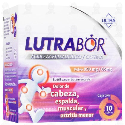 LUTRABOR 850/65MG PVO 10SB       N