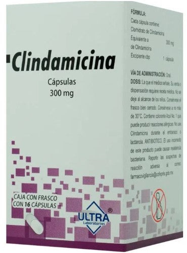 CLINDAMICINA 300MG 16 CAPS  LGEN