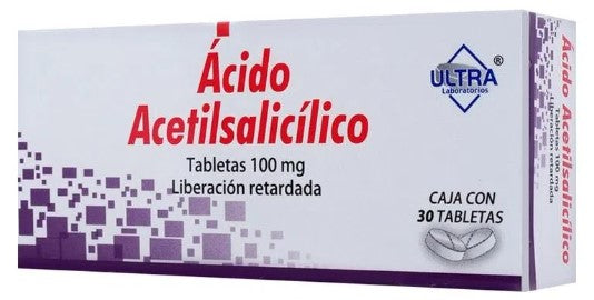 ACID ACETI 100MG 30TAB ULTL LGEN