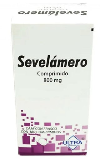 SEVELAMERO 800 MG FCO 180 CPR