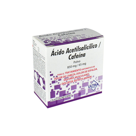 ACIDO ACET/CAFE 850/65MG PVOLGEN