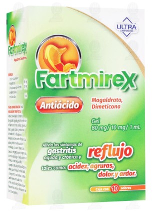 FARTMIREX 80MG/10MG/1ML GEL10SB  N