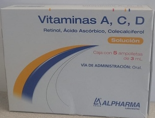 VITAMINAS ACD SOL AMP5X3 ML LGEN