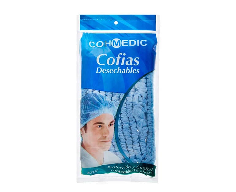 COFIAS DESECHABLES AZUL 10PZS