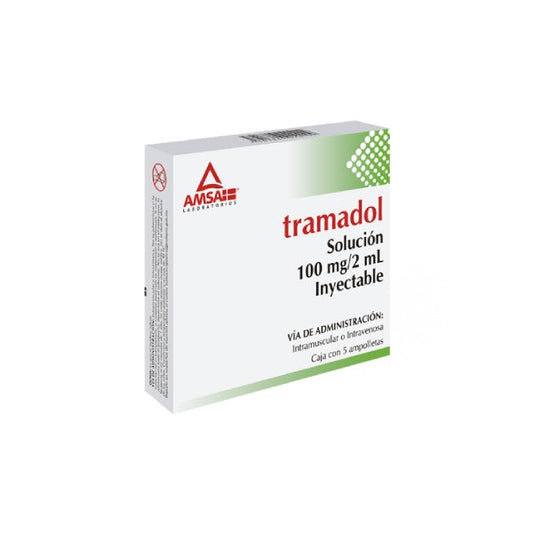 TRAMADOL INY 100 MG CAJA 5 AMP C2 ML (NOXVATEL)