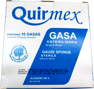 GASA ESTERILIZADA 10 SOBRES 10CMX10CM