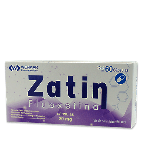ZATIN (FLUOEXETINA 20MG) 60CAPS