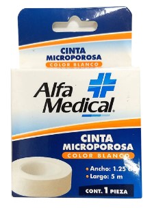 CTA MICROP ALFA MEDIC BCO 1.25CMX5M