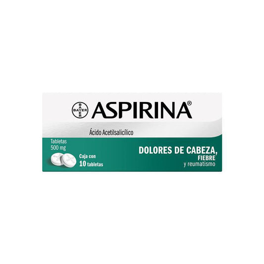 ASPIRINA 500 MG 10 TAB